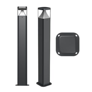 12W Everest IP65 4CCT Surface Mount Bollard - Square