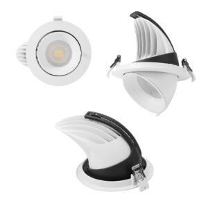 IP40 Mario LED Round Tilt Downlighter
